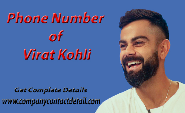 Phone Number of Virat Kohli