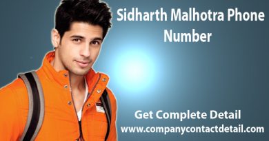 Sidharth Malhotra Phone Number