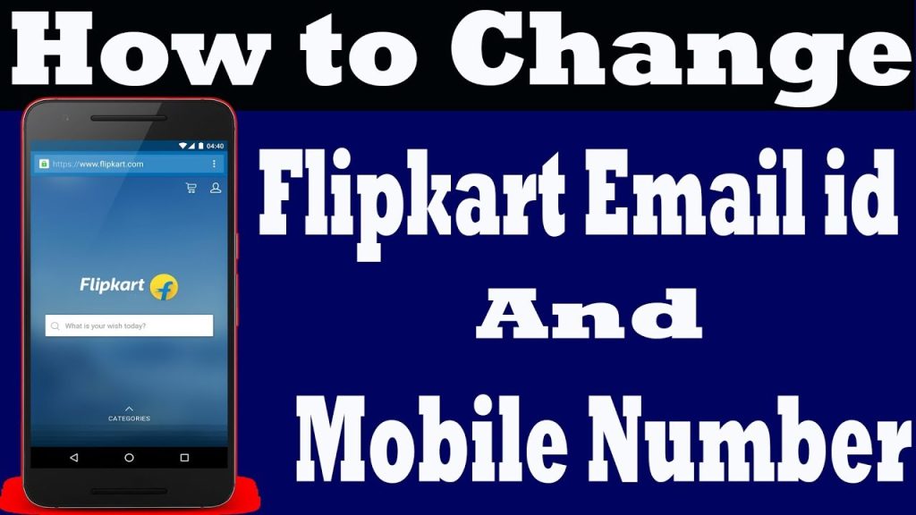 how to change email in flipkart