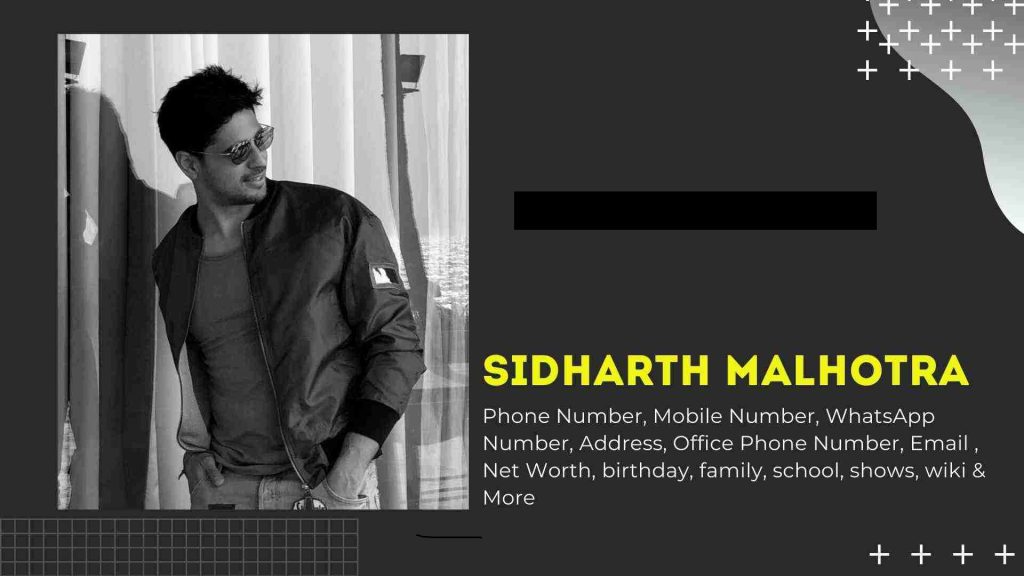 Contact Sidharth Malhotra