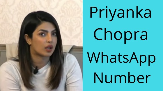 Priyanka Chopra Personal Mobile Number