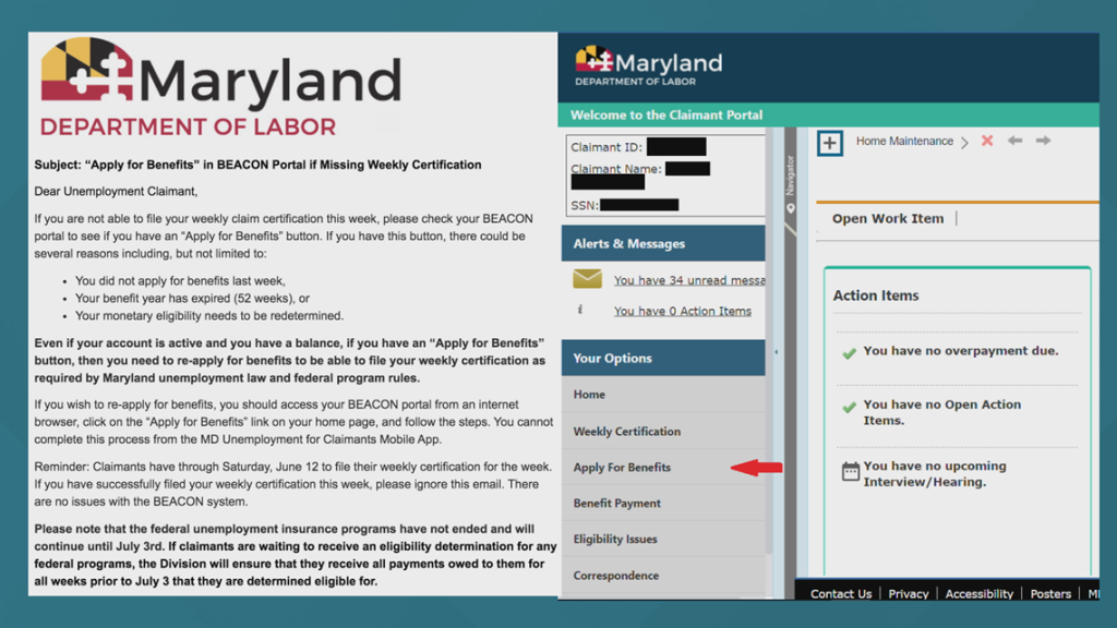 Maryland Unemployment Phone Number