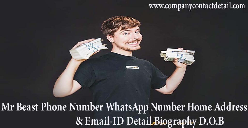 Mr Beast Phone Number, WhatsApp Number and Email-ID DEtail, Biography, Home Address