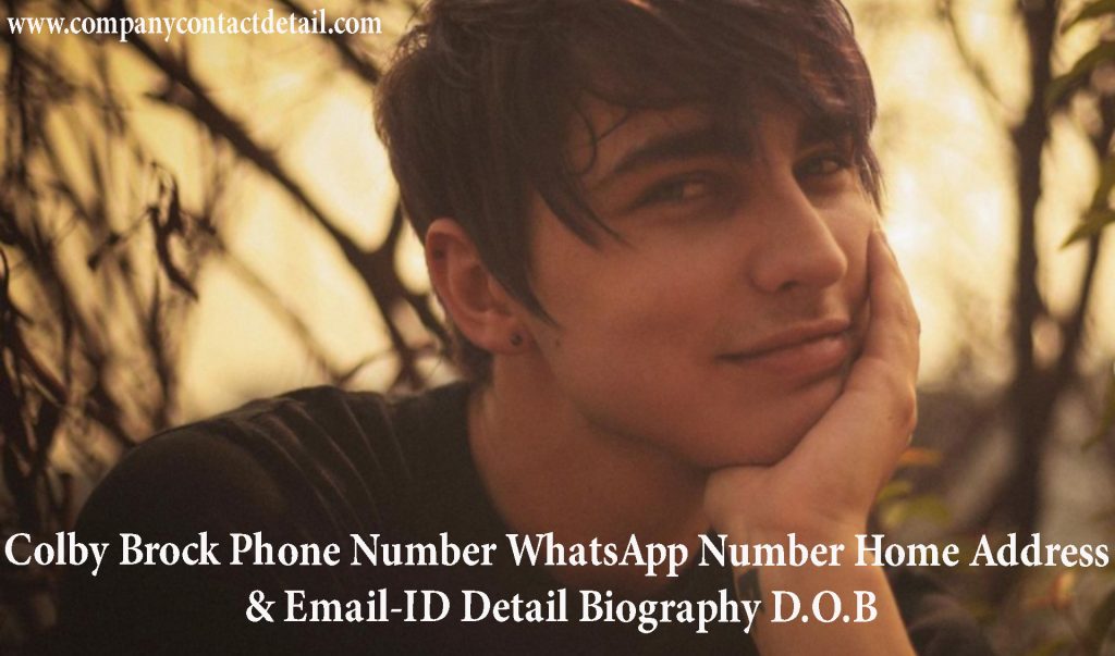 Colby Brock Phone Number, WhatsApp Number and Email-ID Detail, Biography, Home Address