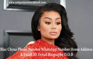 Blac Chyna Phone Number, WhatsApp Number and Email-ID Detail, Biography, Home Address