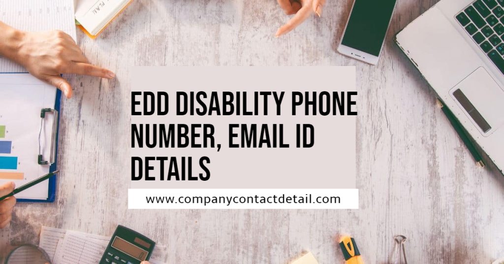 edd disability phone number