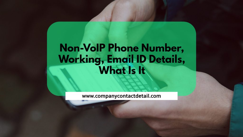Non-VoIP Phone Number